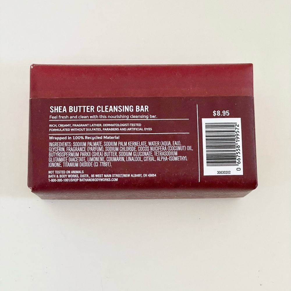 Bath & Body Works Bourbon Shea Butter Men’s Cleansing Soap Bar Full Size 5 oz - Picture 4 of 5